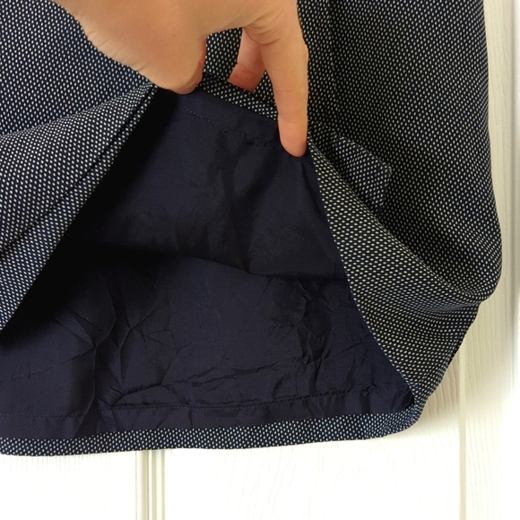 Express 90's Vintage Micro Polka Dot Silk High Waisted Mini Wrap Skirt Black 5/6 - Picture 8 of 10